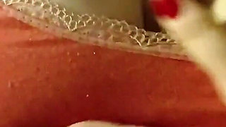 Squeezing My Big Boobs Twisting My Hard Nipples