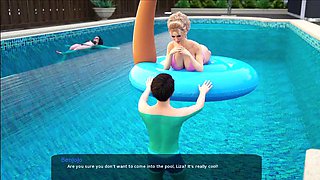 Big Tits MILF Gets Cum by the Pool Milfy City 34