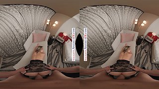 VR  porn star experience with bubble butt cutie Aria Banks