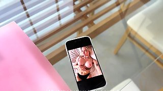 Neighbor Catches You Cumming on Her Nudes And Wants A Piece Too