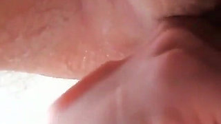 Close up Gloved Anal Fisting