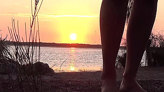 Private island sunset fuck