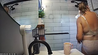Found Hidden Cam Footage of My Mom Mrs. Joanne Tanner the Real Public Schoolteacher in the Shower on my Dad's Computer 7