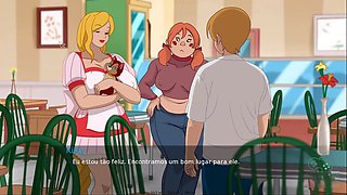 Stepmom in adult cartoons gets her feet licked