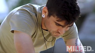 Hot mom wants a massage but things spiral out of control...