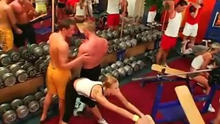 Bisexual orgy at the gym part 1