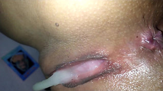 fucking in a rough doggy style to the cheating wife until creampied her pussy without condom even when the condoms were there