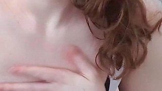 Two wet naked amateur babes having lesbian sex in the shower