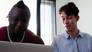 OMG! See what happens when two guys watch porn together!