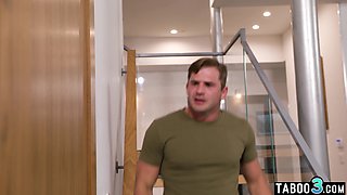 Blond masturbated and got laid roughly