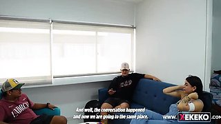 My Gay Best Friend Fucks Me Hard in Front of My Husband - Huge Cock Surprise!