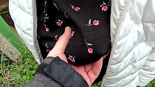 Bouncy Tits Action Outdoor Construction Yard Titslapping Session