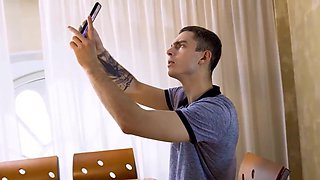 Stepson cannot wait to fuck that juicy fucking mommy