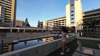 Black Teen Picked Up for Rough Hardcore Sex - Huge Cock Fuck, Cumshots & Piss Drinking - Hazel Haze vs Monster Dick