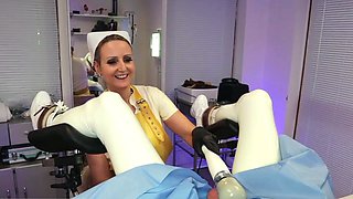 Latex Nurse Gives Sounding Catheterisation And Anal