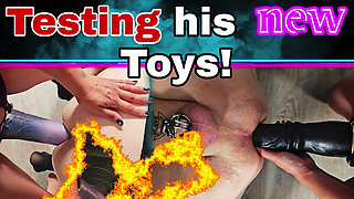 Training Zero Anal Pegging Marathon! Testing Zero's Huge New Toys! Strap on Bondage BDSM Slave Real Homemade Amateur MILF