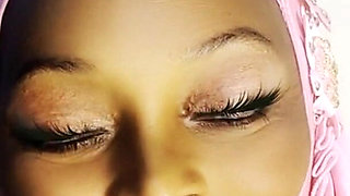 American Hijab Ebony Lady Doing All the Work with This Big Dick