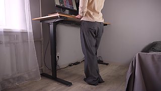 Coworkers Pants Fall Down at Work Enf Disaster