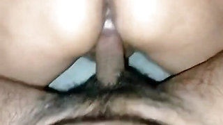 Young Mexican girl climbs on a rich cock to ride very rich and moaning with pleasure.....