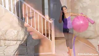 Sexy Max Makita fingers her hairy pussy on floor - WeAreHairy