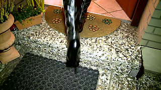 Please Sir, Use Me! - Brunette with Long Legs Gets Bound and Dominated by Black Master