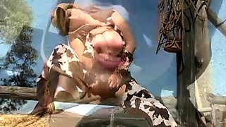 Big boobs milf masturbates with her dildo
