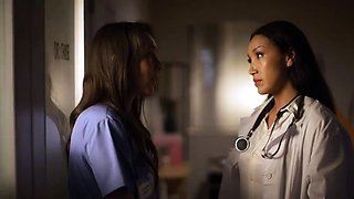 Lesbian Doctor And Nurse Has Intense Sex On Job Secretly