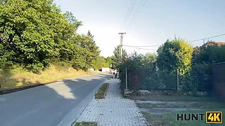 Hunt4k. delicious una fairy is not too innocent and showed her knockers and cunny in public