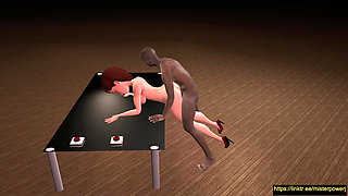 Helen Doggy in the Office Desk