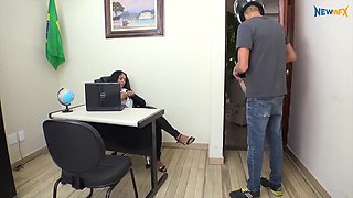 Foot Worshipping At The Office FEMDOM porn
