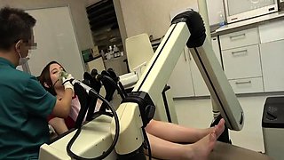 Japanese teen teases pussy with toys and cock