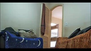 Maid Cleaning the House Naked with Her Big Pussy