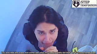 Pov Stepbro Catches Me Sucking Him After Renovation Sloppy Blowjob & Massive Facial