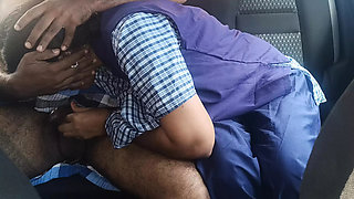 uniform girl car sex with step father part 2