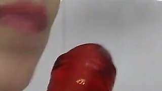 Be a front to me blowjob dildo and tits job