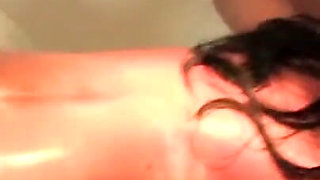 Hot Brunette Mature Enjoys in the Bathroom with Her Fat Friend