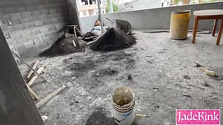 Street Slut Used And Fucked On Under Construction Site With Admin Kink