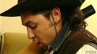 Creamy passion erupts on her glasses in a wild intimate clash