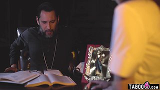 Priest fucks virgin teen in her ass