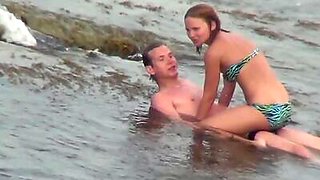 Shameless people have sex on the beach