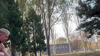 Naked in cruising park