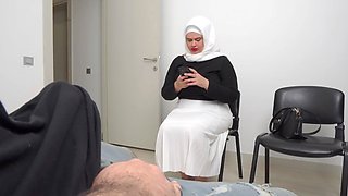 Dick flash. Muslim married MILF caught me masturbating in public waiting room