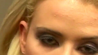 Naughty blonde with big tits loves anal and pussy play