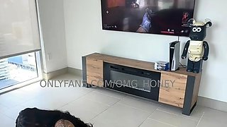 Hot Brunette Girlfriend POV Blowjob