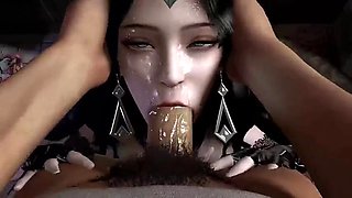 3D sexy music teacher cheating with big cock student