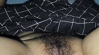 I licked my stepmother's big, soft pussy until it was very wet.