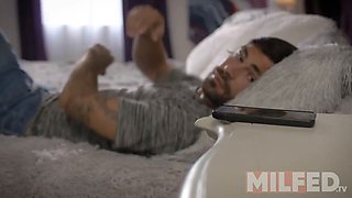 Step son asks his step mummy for pics of her huge Natural Tits (Natasha Nice) - milfed