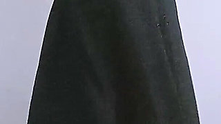 Desi Indian Muslim Young Girl Cheating Wife Ferzana Bhabhi Wearing a Abaya Hijab Fucking