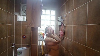 Jade Having a Sexy Soapy Shower & Shave