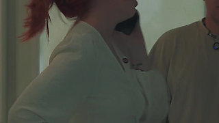 Step Mom Shares Bed with Step Son in Hotel - Creampie Shock!